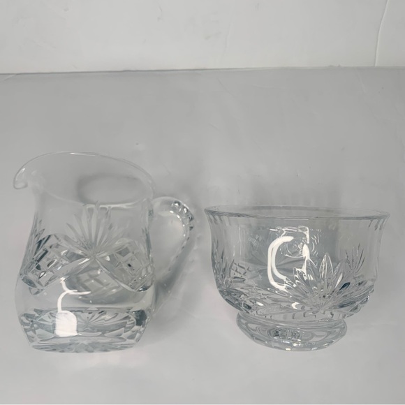 ROGASKA Vintage Crystal Creamer & Open Sugar Bowl Set Richmond Pattern - Picture 4 of 16